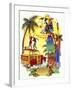 Woodie Beach Party-James Mazzotta-Framed Giclee Print