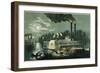 Wooding-up on the Mississippi-Currier & Ives-Framed Giclee Print