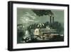 Wooding-up on the Mississippi-Currier & Ives-Framed Giclee Print