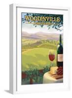 Woodinville, Washington Wine Country-Lantern Press-Framed Art Print