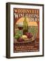 Woodinville, Washington - Wine Tasting Vintage Sign-Lantern Press-Framed Art Print