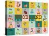 Woodland Alphabet (Horizontal)-Josefina-Stretched Canvas