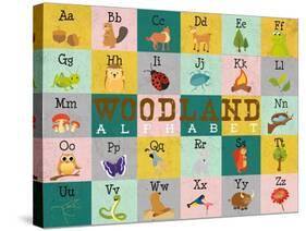 Woodland Alphabet (Horizontal)-Josefina-Stretched Canvas