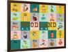 Woodland Alphabet (Horizontal)-Josefina-Framed Art Print