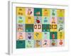 Woodland Alphabet (Horizontal)-Josefina-Framed Art Print