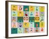 Woodland Alphabet (Horizontal)-Josefina-Framed Art Print