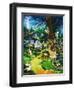 Woodland Animals Visit a Fairy House-Jesus Blasco-Framed Giclee Print