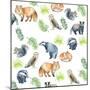 Woodland Animals-Elizabeth Rider-Mounted Giclee Print