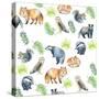 Woodland Animals-Elizabeth Rider-Stretched Canvas