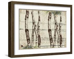 Woodland Birch-The Saturday Evening Post-Framed Giclee Print
