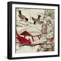 Woodland Bird Feeder-null-Framed Giclee Print