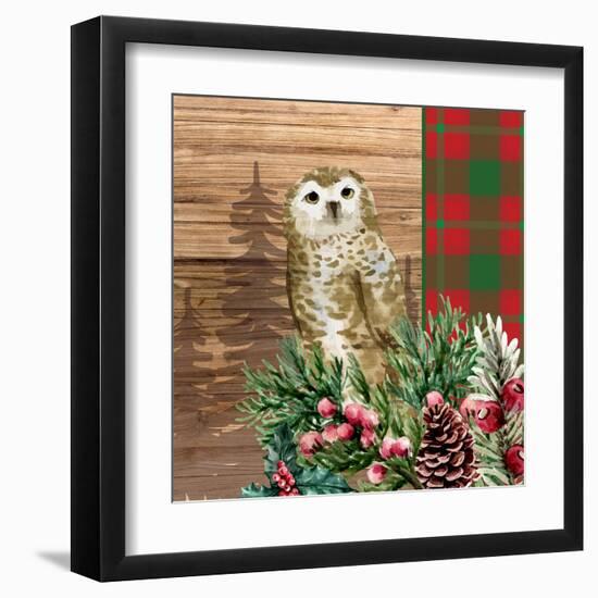 Woodland Christmas Square 2-Kim Allen-Framed Art Print