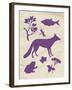 Woodland Creatures I-Clara Wells-Framed Giclee Print