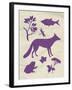 Woodland Creatures I-Clara Wells-Framed Giclee Print