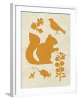 Woodland Creatures II-Clara Wells-Framed Giclee Print