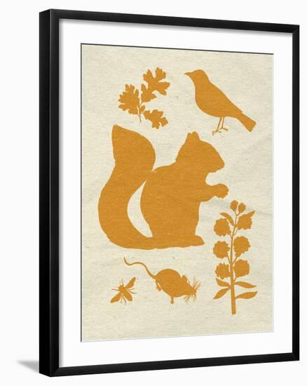 Woodland Creatures II-Clara Wells-Framed Giclee Print