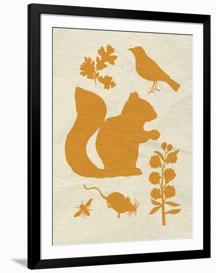 Woodland Creatures II-Clara Wells-Framed Giclee Print