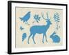 Woodland Creatures IV-Clara Wells-Framed Giclee Print