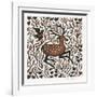 Woodland Deer, 2000-Nat Morley-Framed Giclee Print