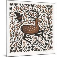 Woodland Deer, 2000-Nat Morley-Mounted Giclee Print