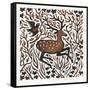 Woodland Deer, 2000-Nat Morley-Framed Stretched Canvas