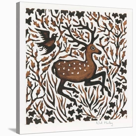 Woodland Deer, 2000-Nat Morley-Stretched Canvas