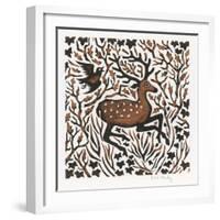 Woodland Deer, 2000-Nat Morley-Framed Giclee Print