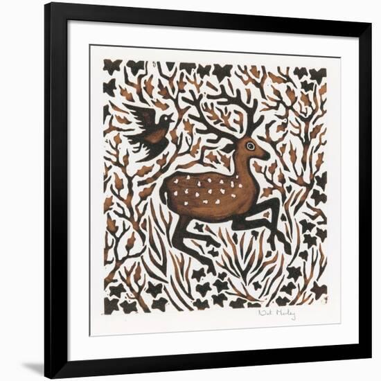 Woodland Deer, 2000-Nat Morley-Framed Giclee Print