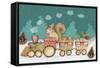 Woodland Express-Valarie Wade-Framed Stretched Canvas