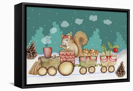 Woodland Express-Valarie Wade-Framed Stretched Canvas