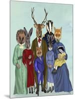 Woodland Family-Fab Funky-Mounted Art Print