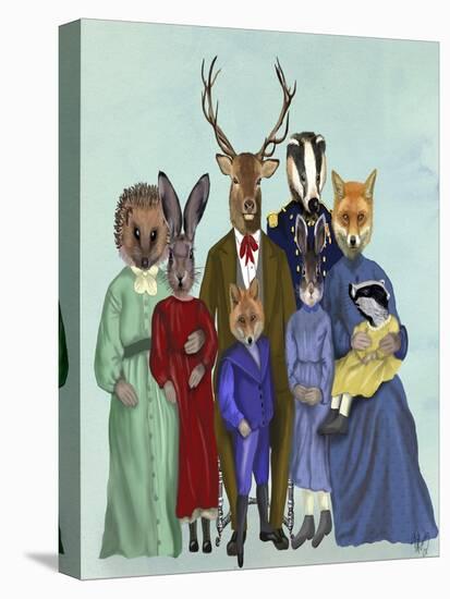 Woodland Family-Fab Funky-Stretched Canvas