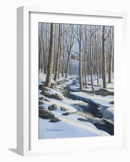 Woodland Farm Stream-Bruce Dumas-Framed Giclee Print