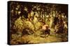 Woodland Fete-Adolphe Joseph Thomas Monticelli-Stretched Canvas