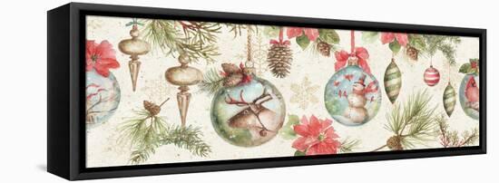 Woodland Holiday VI-Lisa Audit-Framed Stretched Canvas