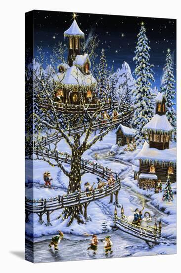 Woodland Holiday-Jeff Tift-Stretched Canvas