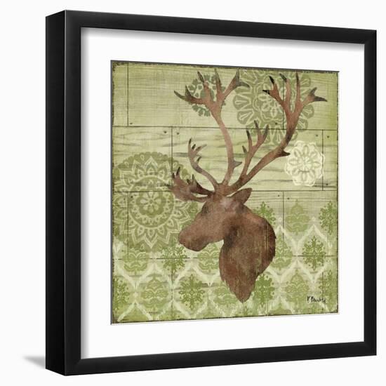 Woodland Ikat II-Paul Brent-Framed Art Print