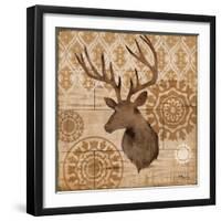 Woodland Ikat IV-Paul Brent-Framed Art Print