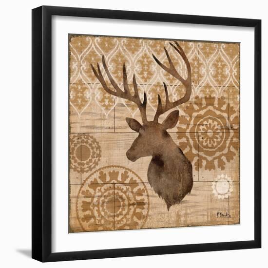 Woodland Ikat IV-Paul Brent-Framed Art Print