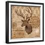 Woodland Ikat IV-Paul Brent-Framed Art Print