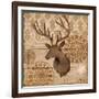 Woodland Ikat IV-Paul Brent-Framed Art Print