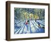 Woodland in Winter, Near Ashbourne, Derbyshire-Andrew Macara-Framed Premium Giclee Print