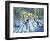 Woodland in Winter, Near Ashbourne, Derbyshire-Andrew Macara-Framed Premium Giclee Print