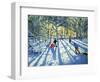 Woodland in Winter, Near Ashbourne, Derbyshire-Andrew Macara-Framed Premium Giclee Print