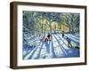 Woodland in Winter, Near Ashbourne, Derbyshire-Andrew Macara-Framed Giclee Print