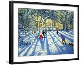 Woodland in Winter, Near Ashbourne, Derbyshire-Andrew Macara-Framed Giclee Print