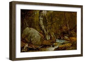 Woodland Interior, C.1850-55-John Frederick Kensett-Framed Giclee Print