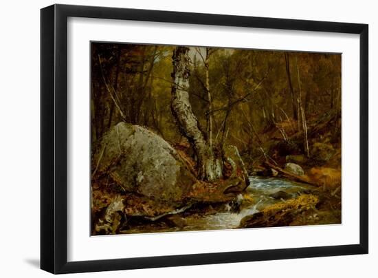 Woodland Interior, C.1850-55-John Frederick Kensett-Framed Giclee Print