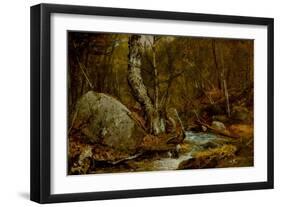 Woodland Interior, C.1850-55-John Frederick Kensett-Framed Giclee Print