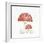 Woodland Love Red Mushroom-Beth Grove-Framed Art Print